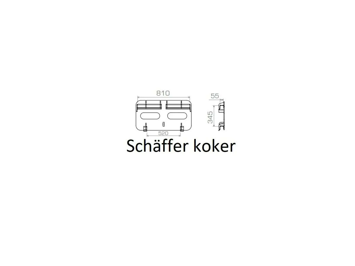 Anschweißteil Schäffer koker opname / JCB 403 op plaat